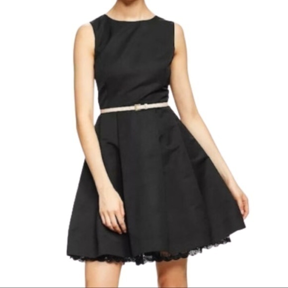 Jason Wu Dress Large Black A Line Target 20th Anniversary Belted Sleeveless Lace